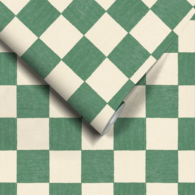 Battenberg Spinach Green Wallpaper