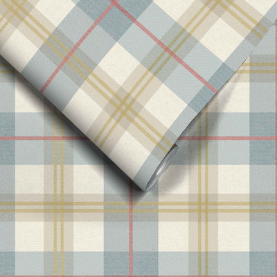 Tartanowski Denim Blue Wallpaper