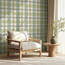 Tartanowski Olive Green Wallpaper