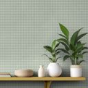 Vichy Check Hunter Green Wallpaper