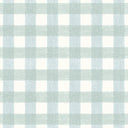 Vichy Check Duck Egg Linen Fabric