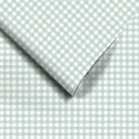 Vichy Check Duck Egg Wallpaper