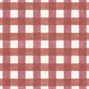 Vichy Check Bramble Linen Fabric