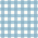 Vichy Check Sky Blue Linen Fabric