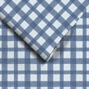 Buffalo Plaid Denim Blue Wallpaper