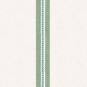 Ziggy Stripe Verdigris Linen Fabric