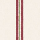 Ziggy Stripe Scarlet Linen Fabric