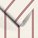 Ziggy Stripe Scarlet Wallpaper