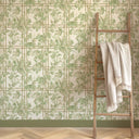Verdant Trellis Laurel Wallpaper