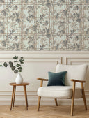Verdant Trellis Celadon Wallpaper