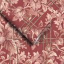 Verdant Trellis Claret Wallpaper