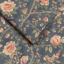 Peonia Navy Wallpaper