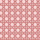 Rattan Rose Red Wallpaper