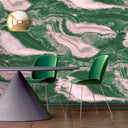 Imagate Gemstone Green Pink Ready Made Mural