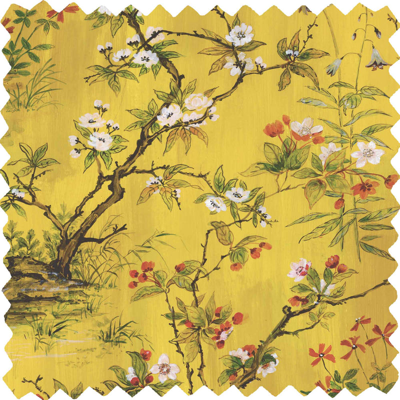 Rivington Yellow Velvet Fabric