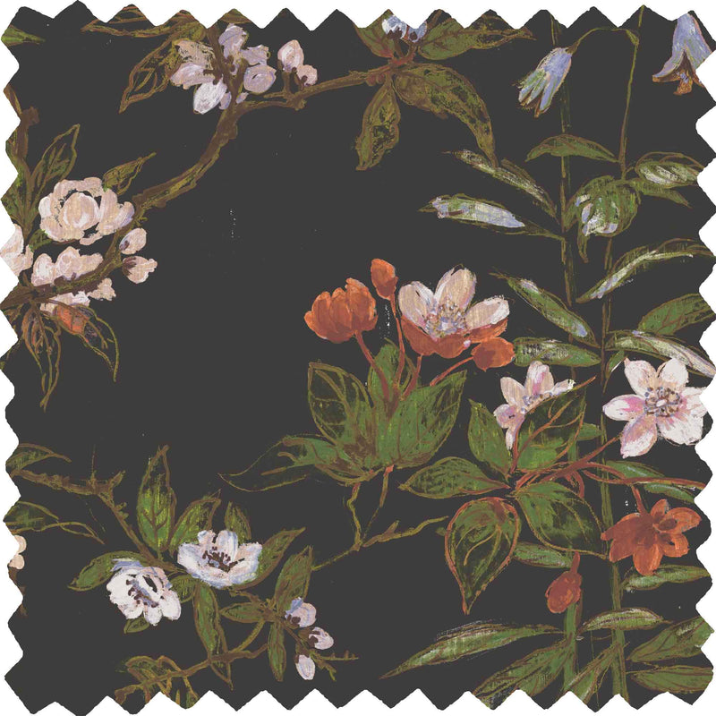 Rivington Black Velvet Fabric