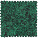 Flow Malachite Velvet Fabric