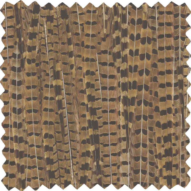 Pheasant Brown Linen Fabric