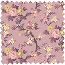 Ditsy Floral Damson Velvet Fabric