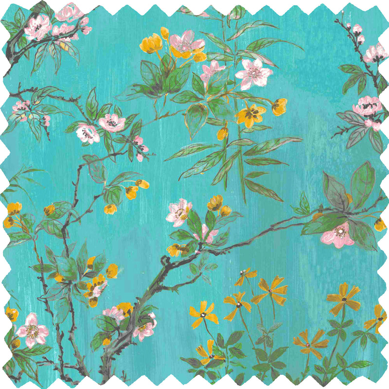 Rivington Teal Velvet Fabric