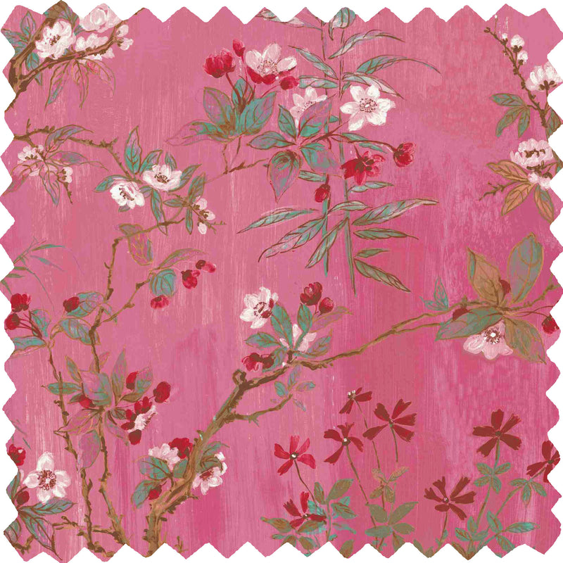 Rivington Pink Linen Fabric