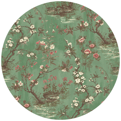 Rivington Moss Green Linen Fabric