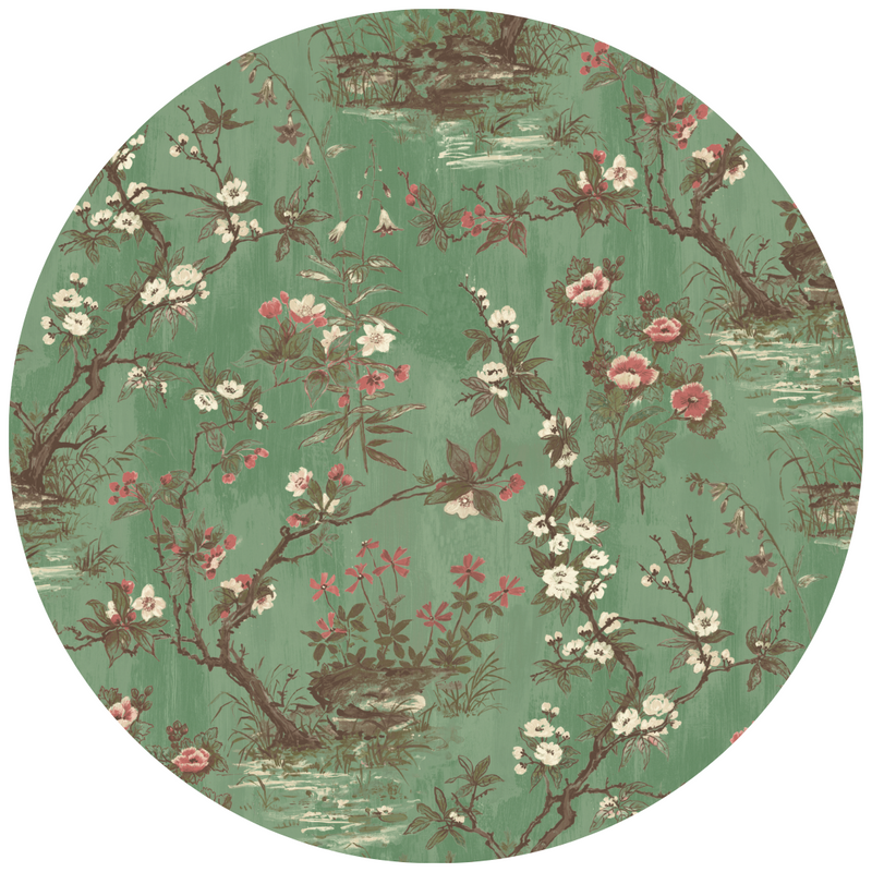 Rivington Moss Green Linen Fabric