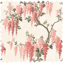 Wisteria Coral Velvet Fabric