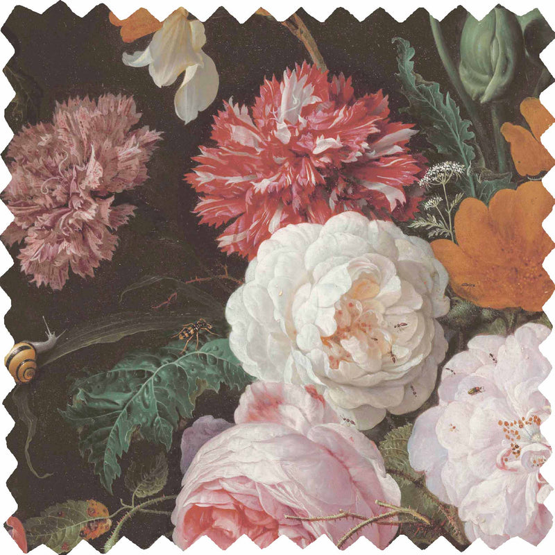 Dutch Floral 01 Velvet Fabric