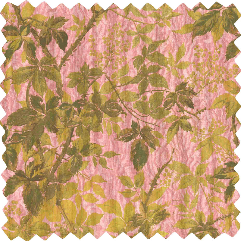 Tropic Sunset Pink Velvet Fabric