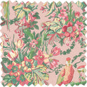 Parrot Talk Sunset Pink Velvet Fabric