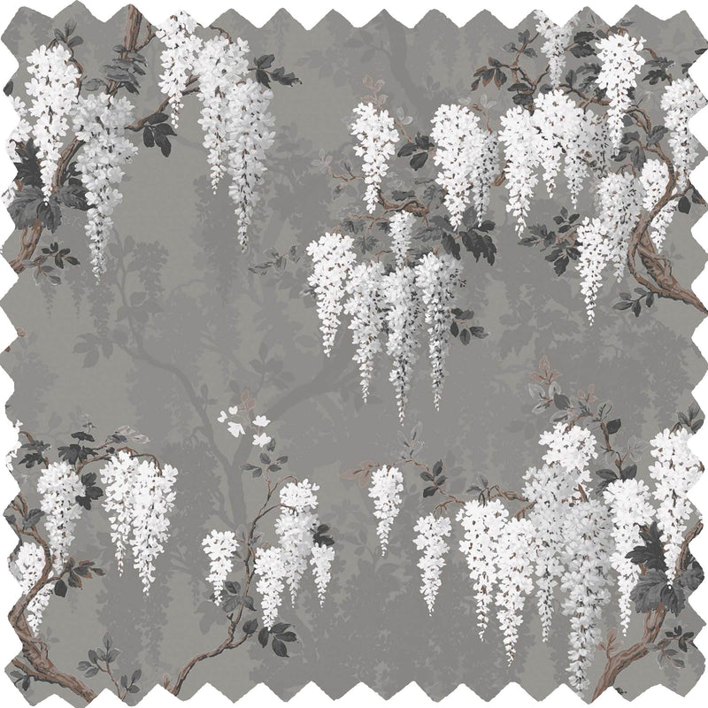 Wisteria Latte/Slate Grey Velvet Fabric