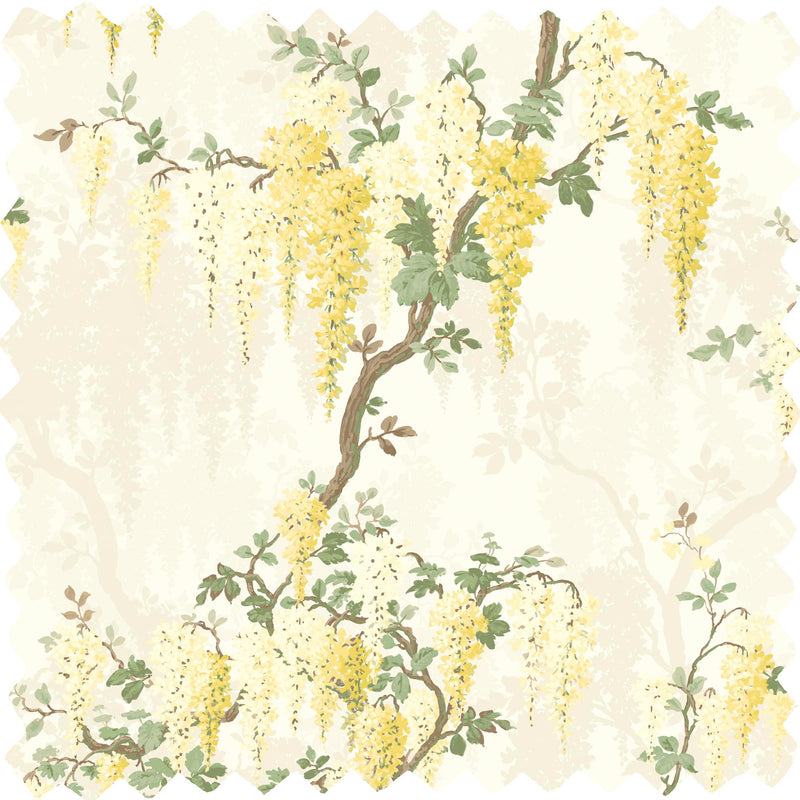 Wisteria Lemon Linen Fabric