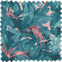 Lush Teal/Coral Velvet Fabric