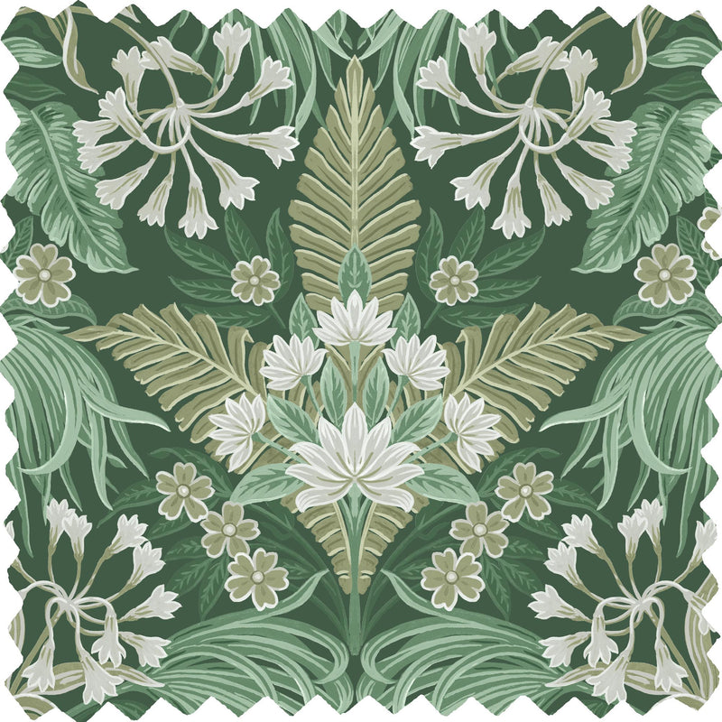 Mirk Moss Green Linen Fabric