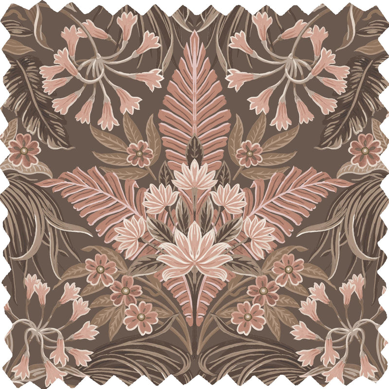 Mirk Peat Brown Velvet Fabric