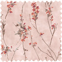 Blossom Burnt Orange & Blush Velvet Fabric