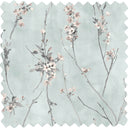 Blossom Duck Egg Blue Linen Fabric