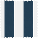 Awning Stripe Navy/White Linen Fabric