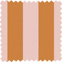 Awning Stripe Pink Cloud/Gorse Linen Fabric