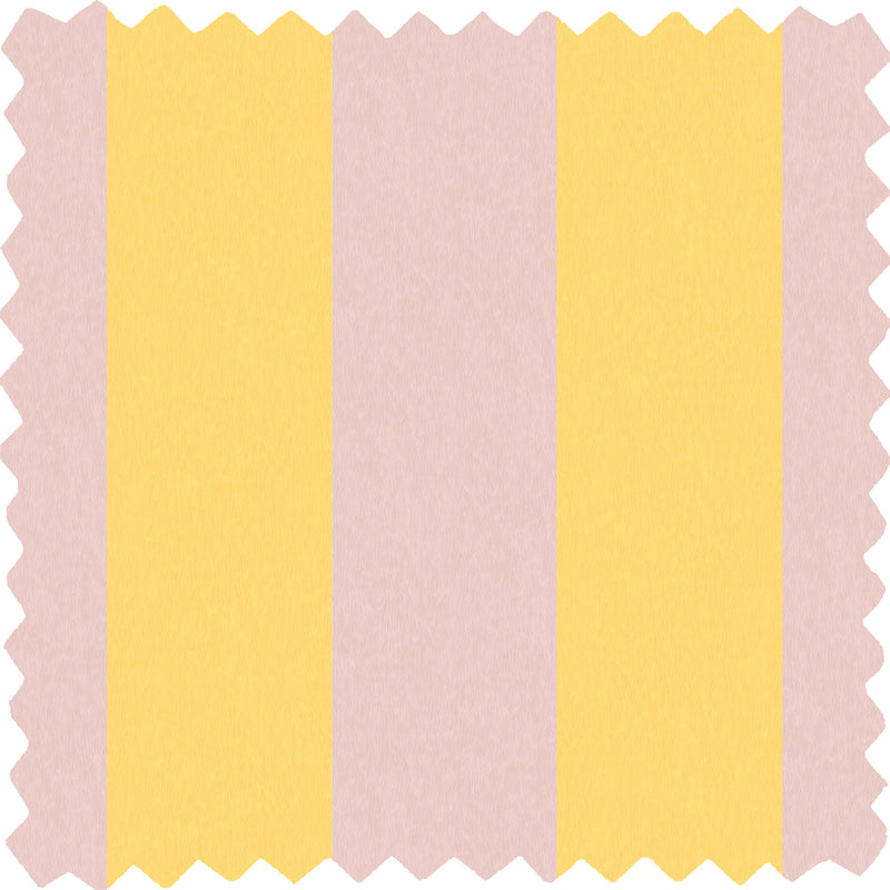 Awning Stripe Lemon Sherbet Linen Fabric