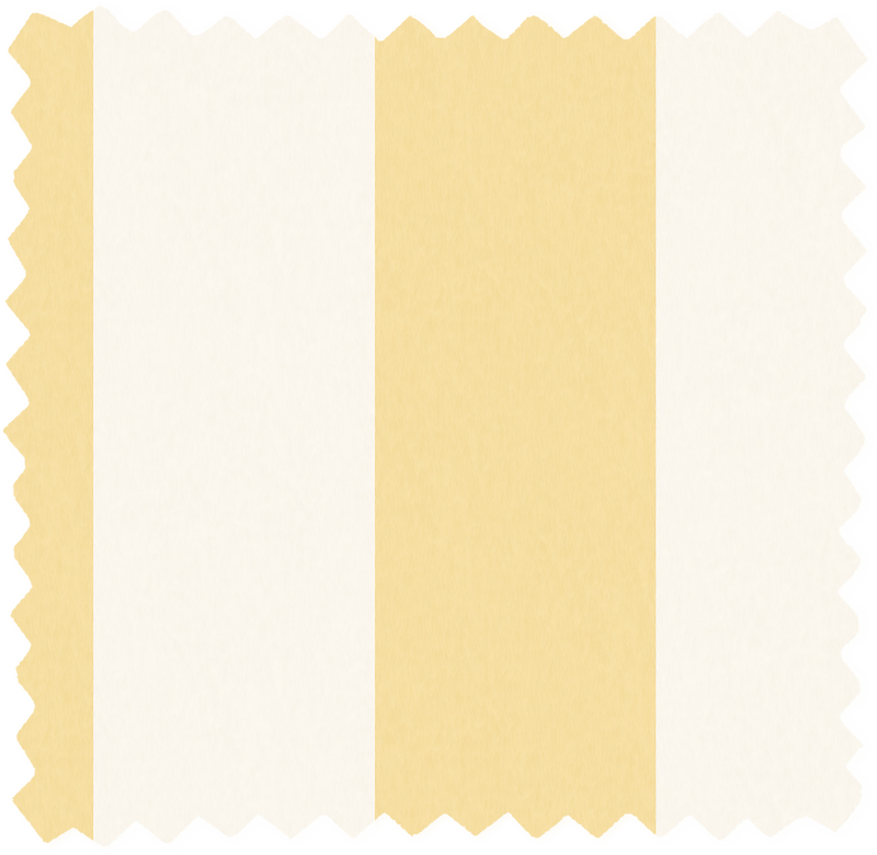 Awning Stripe Mellow Yellow Linen Fabric