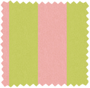 Awning Stripe Lime Rose Linen Fabric