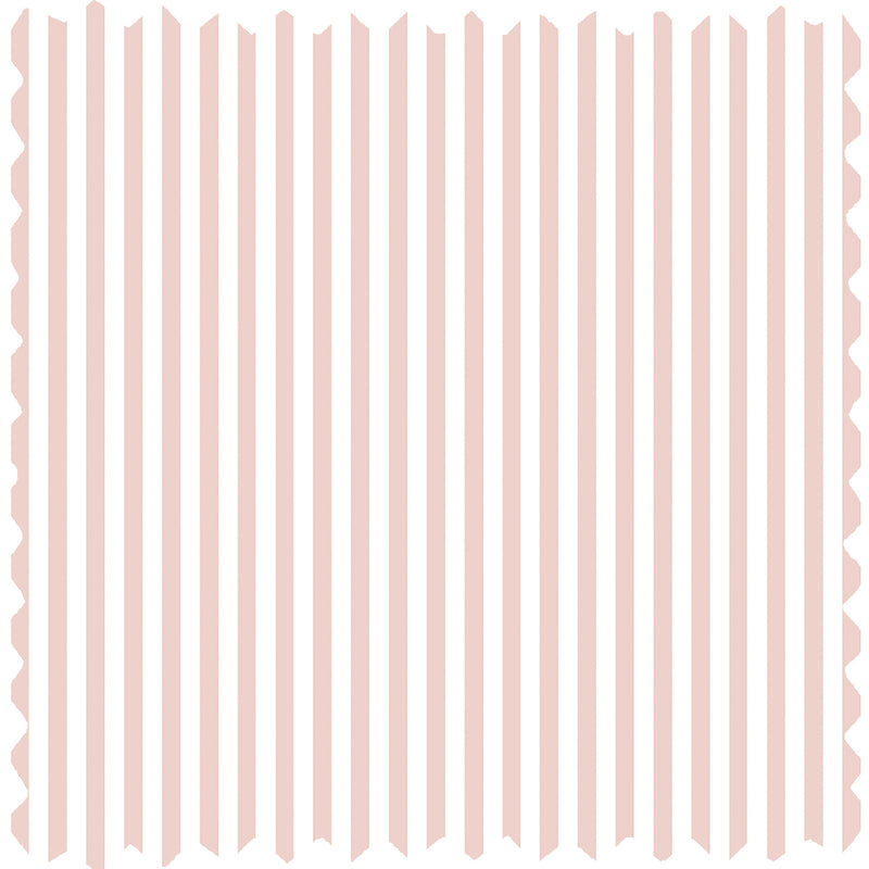 Matchstick Stripe Blush Pink Linen Fabric
