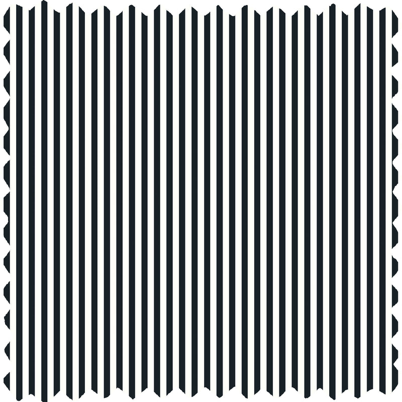 Matchstick Stripe Monochrome Linen Fabric