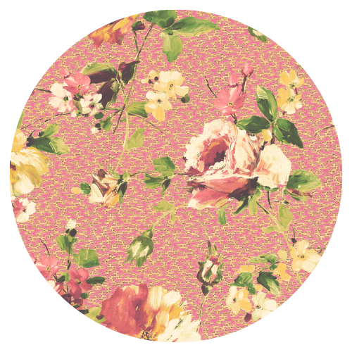 Lancashire Rose Rhubarb Pink Linen Fabric