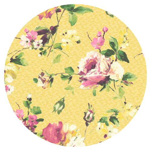 Lancashire Rose Sunshine Yellow Velvet Fabric