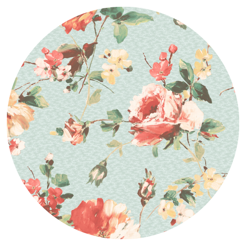 Lancashire Rose Duck Egg Linen Fabric