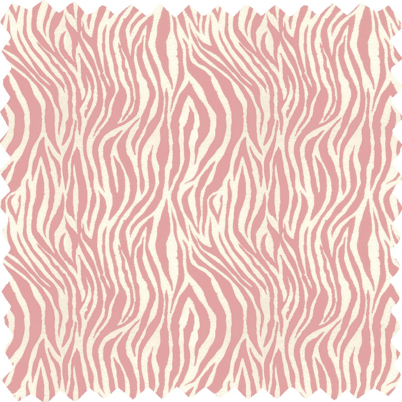 Debra Zebra Rose Linen Fabric