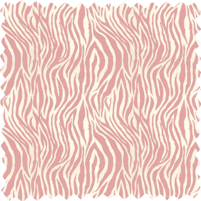 Debra Zebra Rose Velvet Fabric